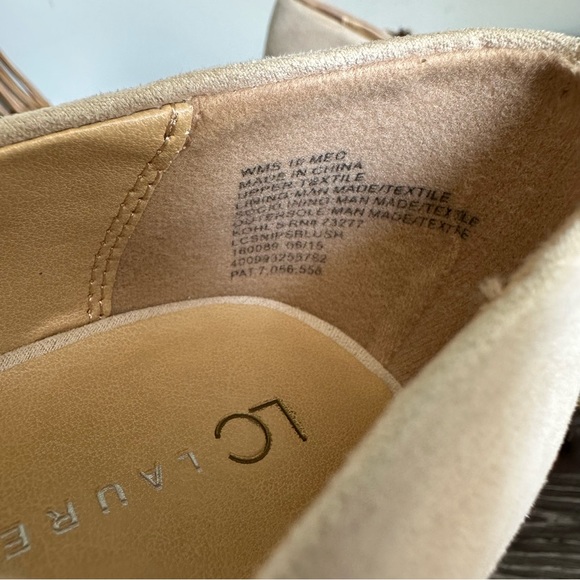 LC Lauren Conrad Suede Blush Block High Heel Pumps Round Toe Women’s - Picture 14 of 14